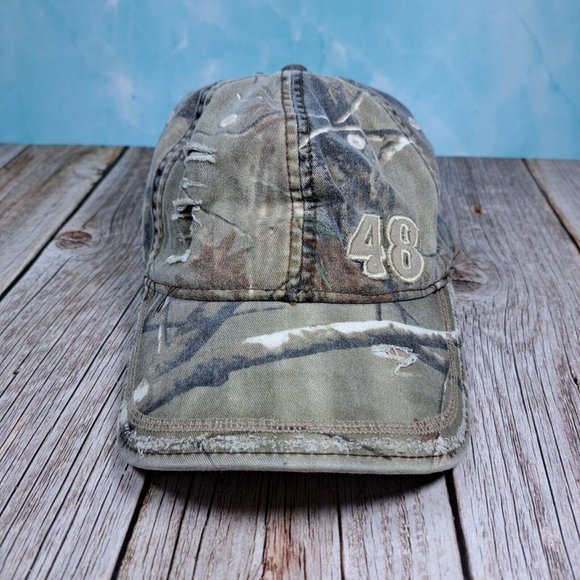 Chase Other - Chase Authentics #48 Jimmie Johnson Nascar Real Tree Camo Denim Strapback Hat